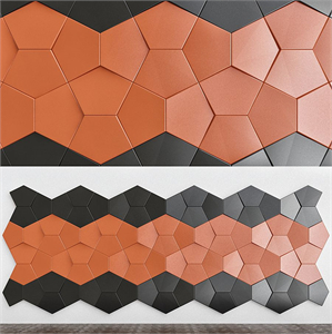 Plaster 3D panels Alivio Nexus series